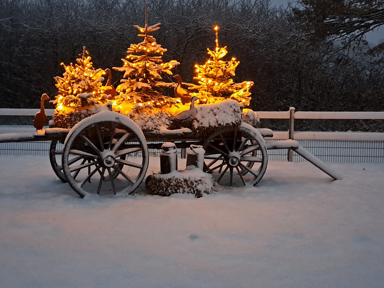 Weihnachtliche Kutsche