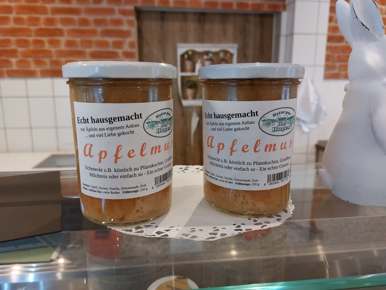 Selbstgekochter Apfelmus